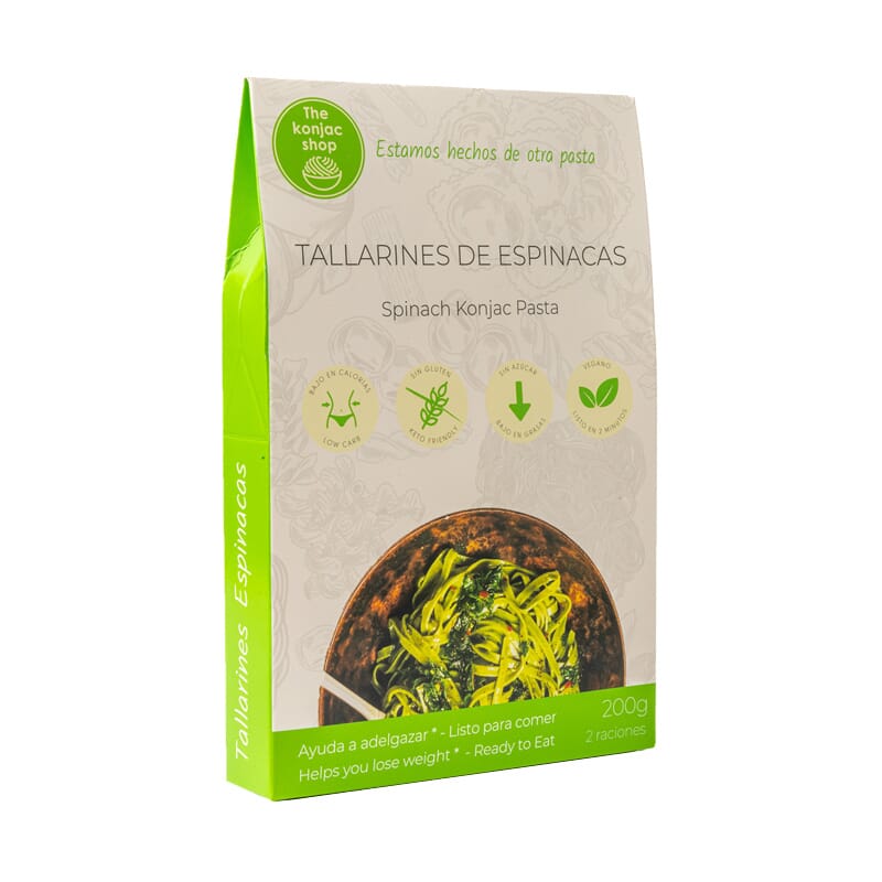 Tallarines De Espinacas De Konjac 200g