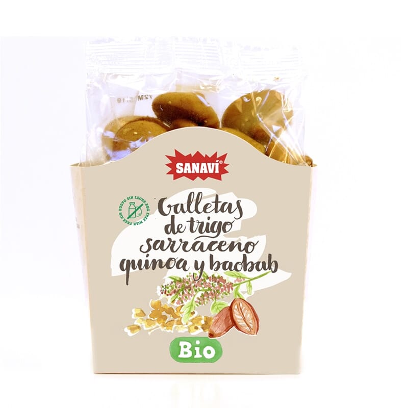 Galleta Sarraceno Quinoa Y Baobab Sin Gluten 200g