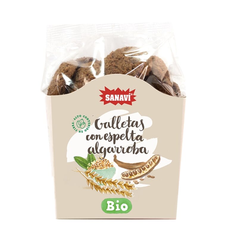 Bolachas Espelta E Alfarroba Sem Glúten 200g