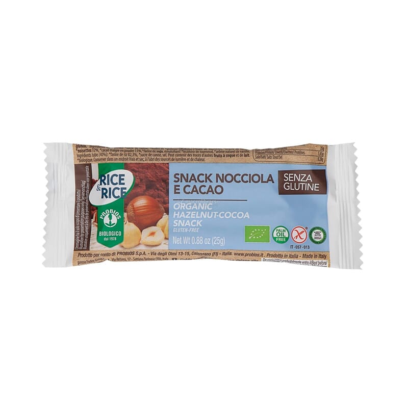 Snack Arroz Con Nocciola Sin Gluten Bio 25g