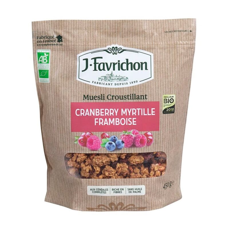 Crunchy Muesli Bosbes, bosbessen en framboos 450g