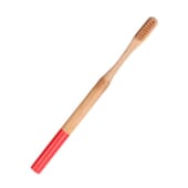 Spazzolino Bambù Morbido Rosso di Vamboo