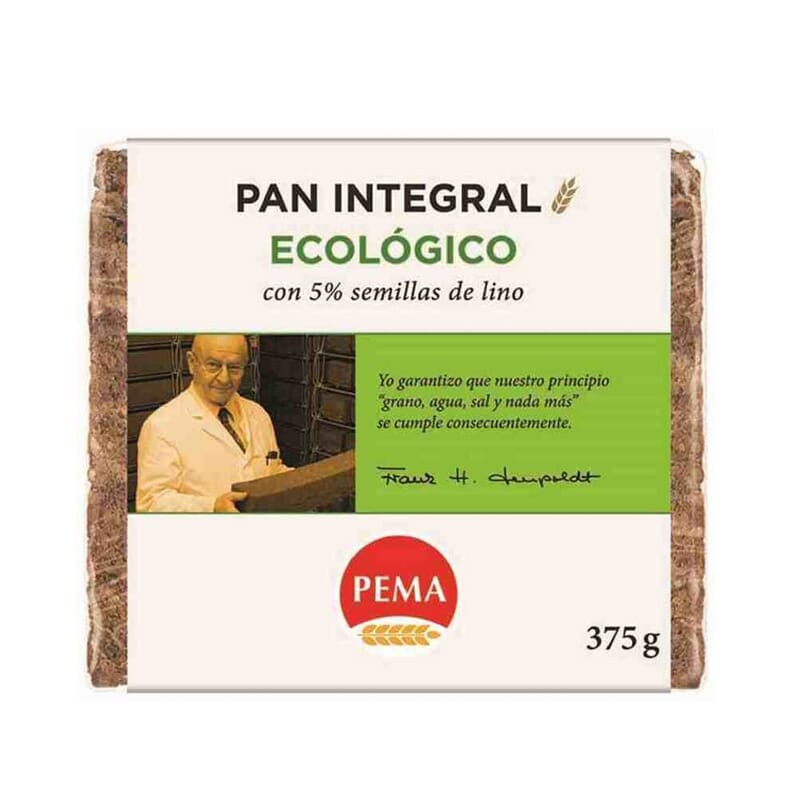 Pan Centeno 5% Semillas Lino Pema 375g