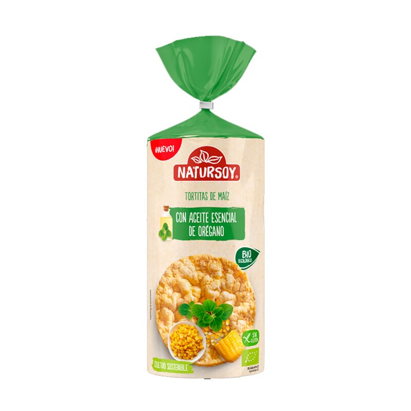 Tortitas Bio De Maíz Con Aceite Esencial Orégano 134g