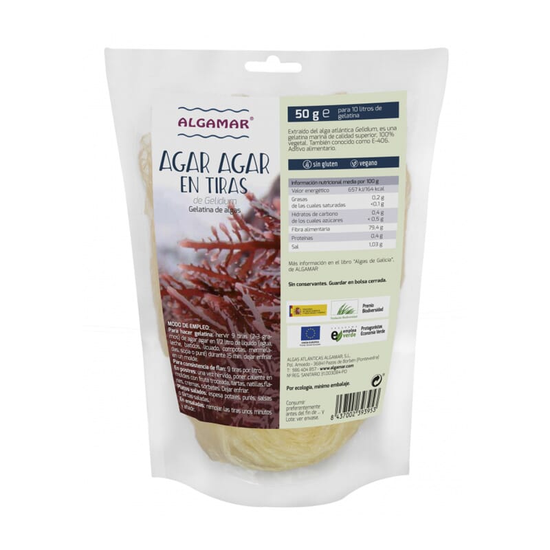 Alga Agar-Agar En Tiras 50g