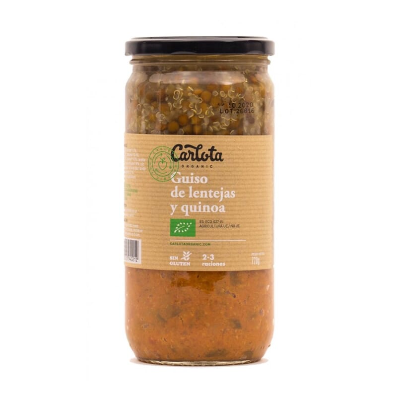 Organics Guiso De Lentejas Con Quinoa 720g
