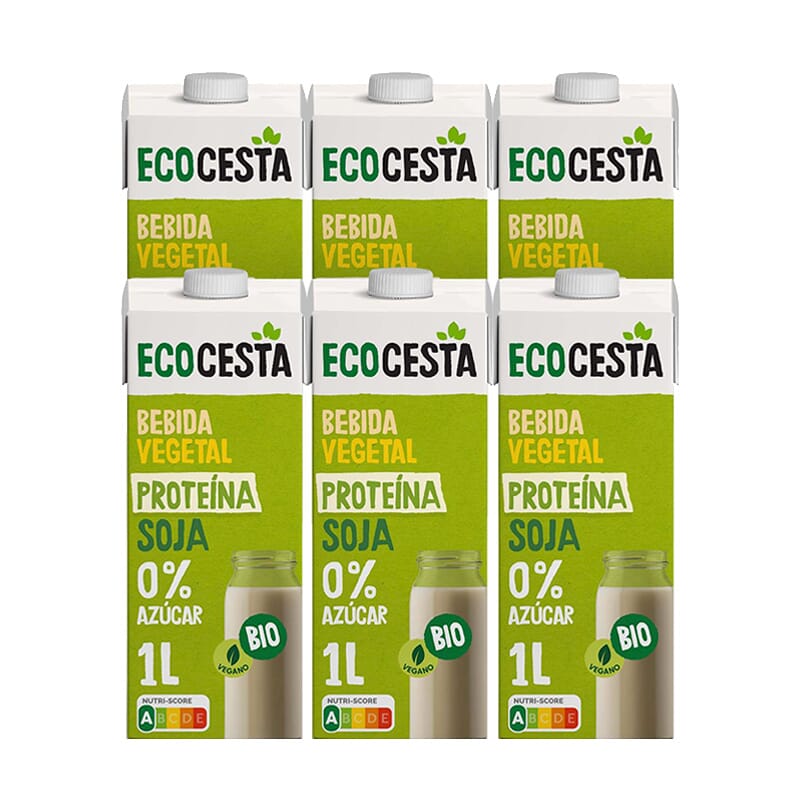 Bebida Vegetal De Soja Sin Azúcar Bio 6 Uds 1 L