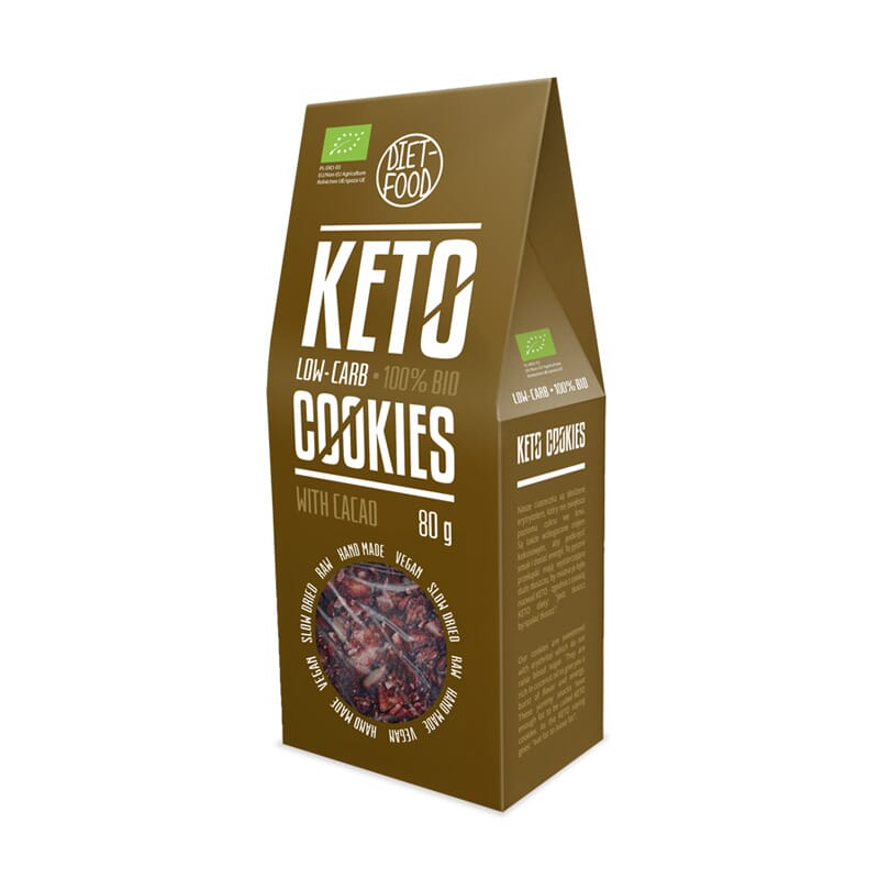 Galletas Keto Con Cacao Bio 80g