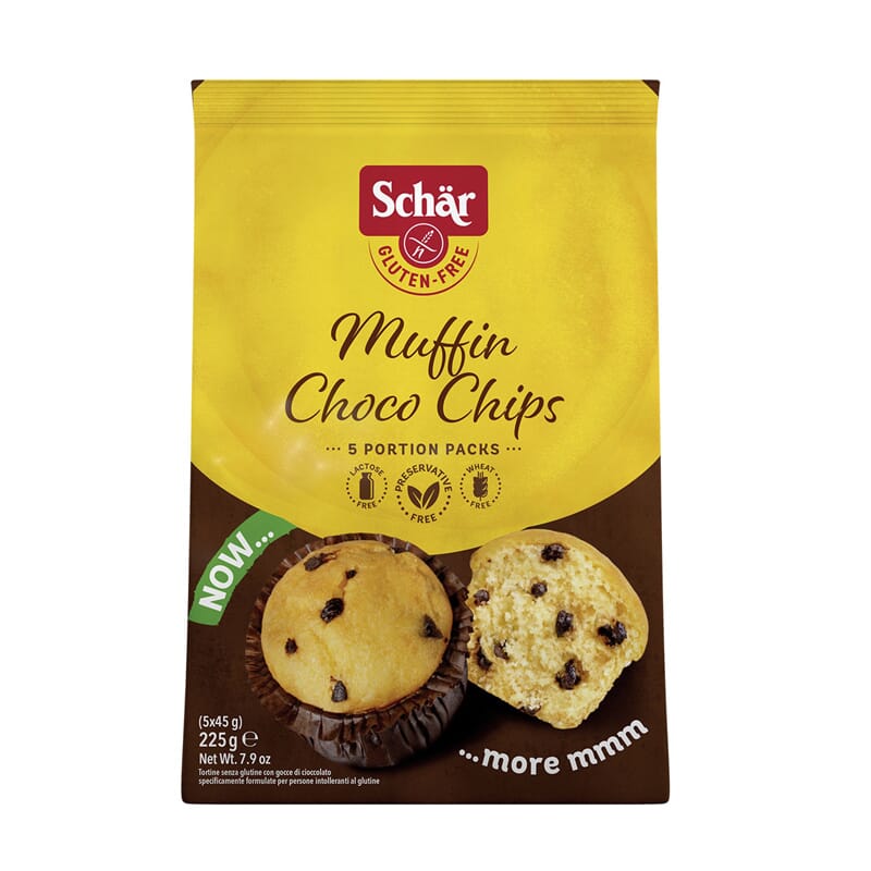 Mini Muffins Choco Chips Sin Gluten 225 g