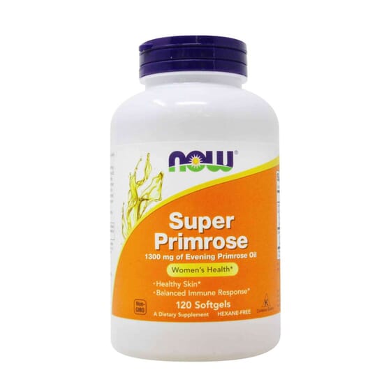 Super Primrose 1300 mg 120 Capsules molles de Now Foods