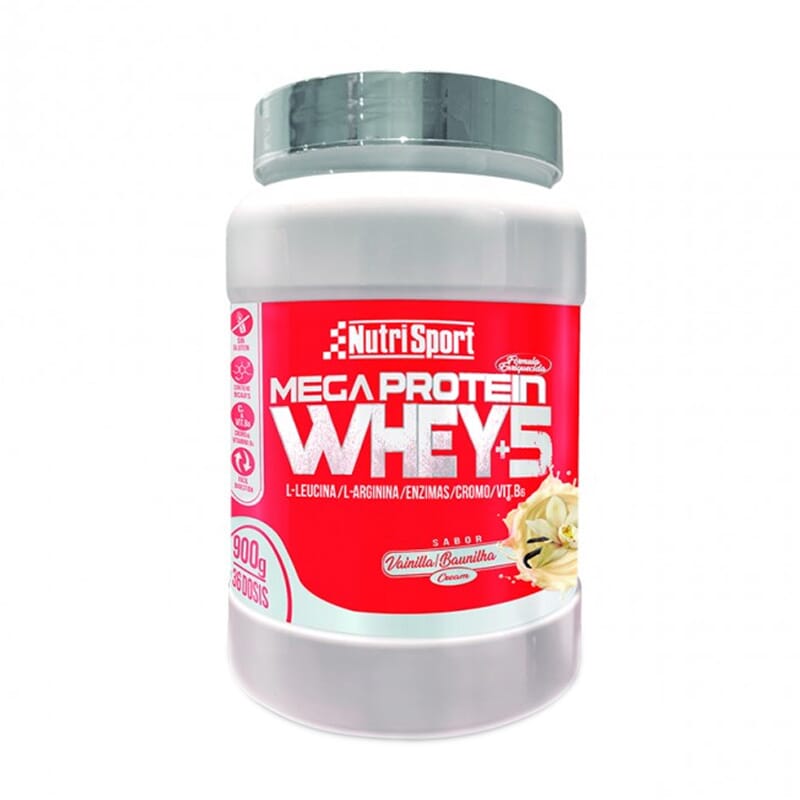 Mega Protein Whey+ 5 Vainilla 900g