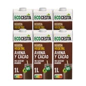 Boisson Végétale à l’Avoine au Cacao Bio  6 Unités 1 L de Ecocesta