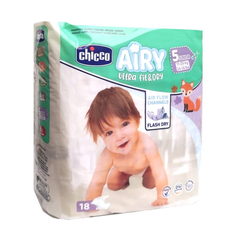 Pañales Air Junior T-5 12-25 Kg 18 Uds