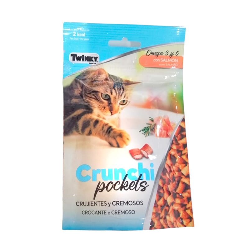 Snack Pockets Gato Adulto Omega 3 Y 6 Salm n 60g Twinky