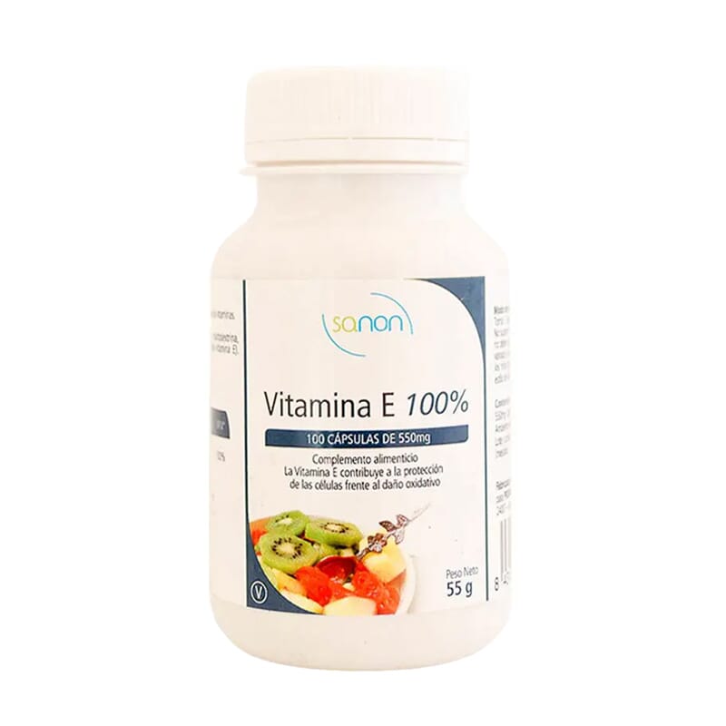 Sanon Vitamina E 100% 100 Caps