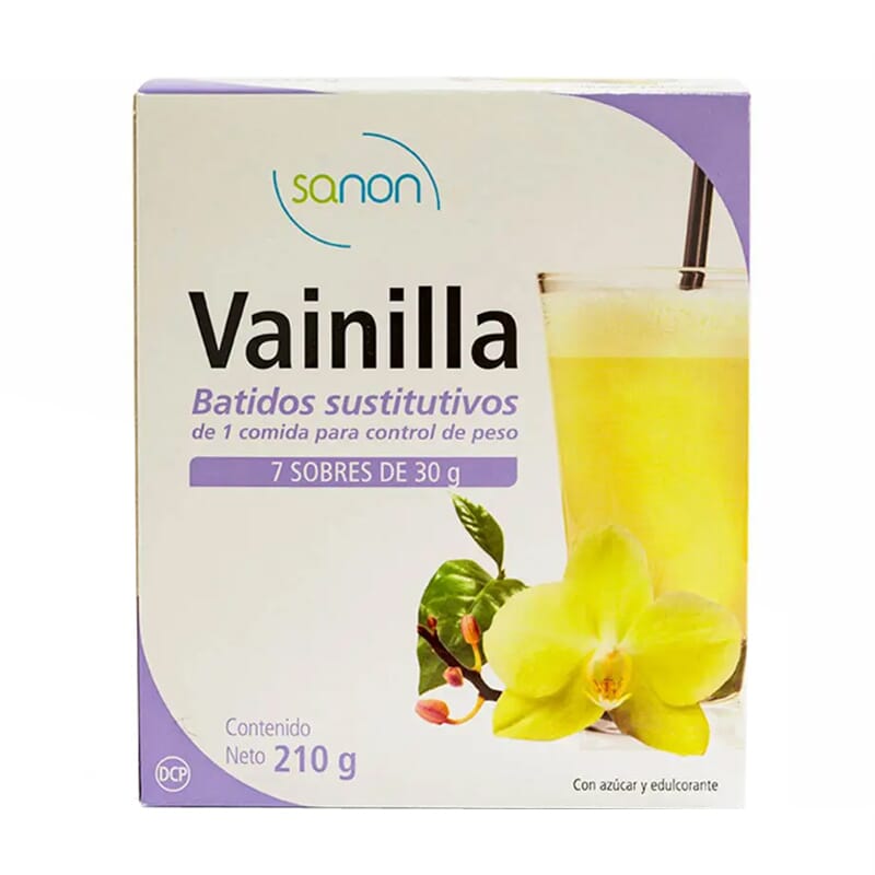 Sanon Batido Sustitutivo Sabor Vainilla 7 Sobres 30g