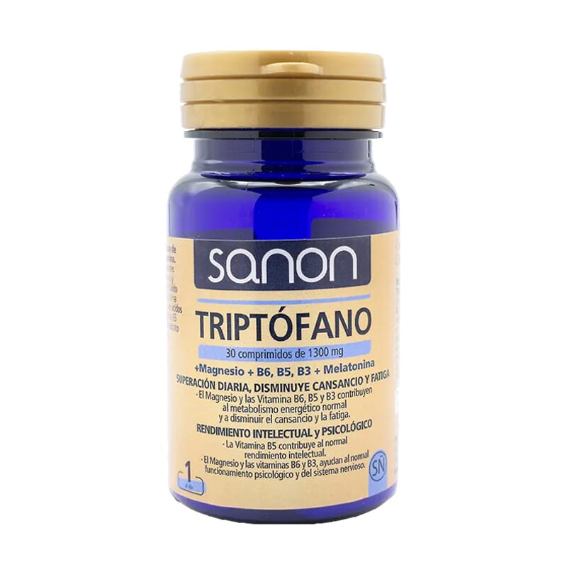 Sanon Triptófano+Magnésio+Vitaminas+Melatonina 30 Tabs