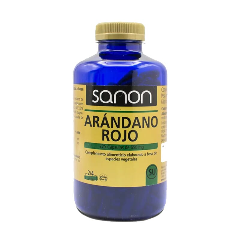 Sanon Arándano Rojo Americano 225 Caps