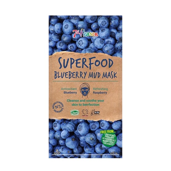 Superfood Blue Berry Mud Mask da 7th Heaven