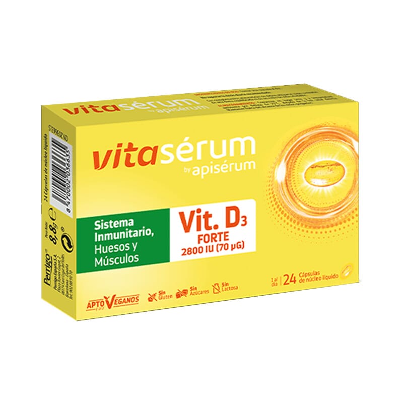 Apisérum Vitaserum Sistema Imunitário Ossos E Músculos 24 Caps