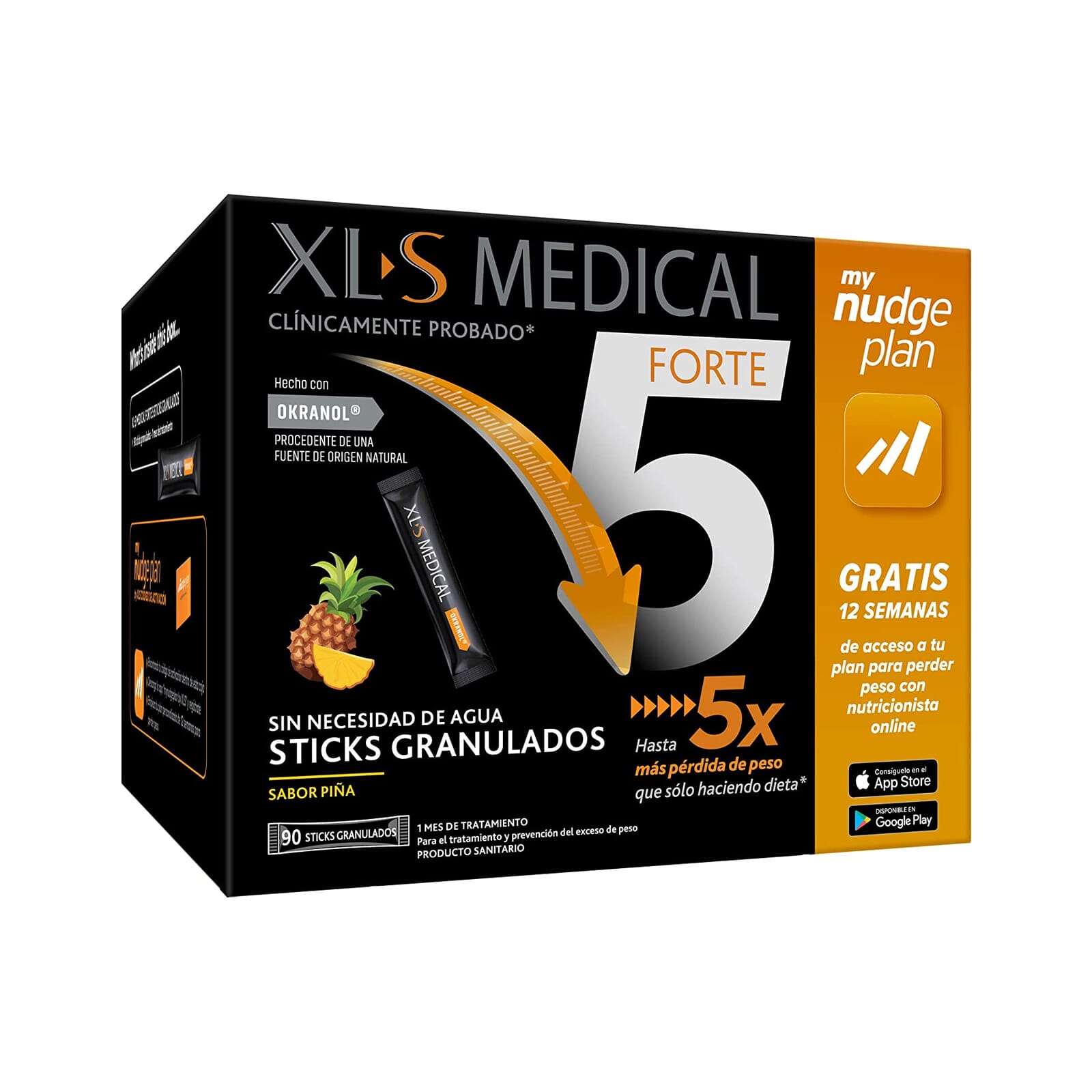XL-S Medical Forte 5 Nudge Sitck Granulados 90 Unds