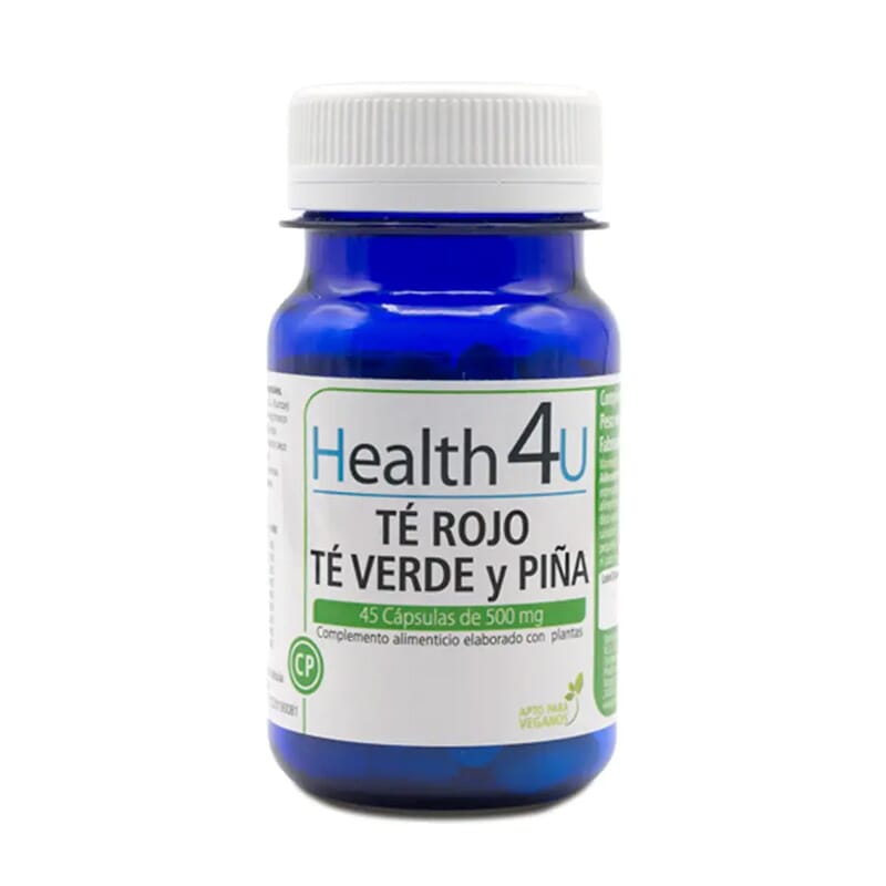 H4U Té Rojo, Té Verde Y Piña 45 Caps