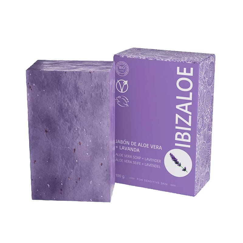 Ibizaloe Jabón De Aloe Vera + Lavanda 100 g