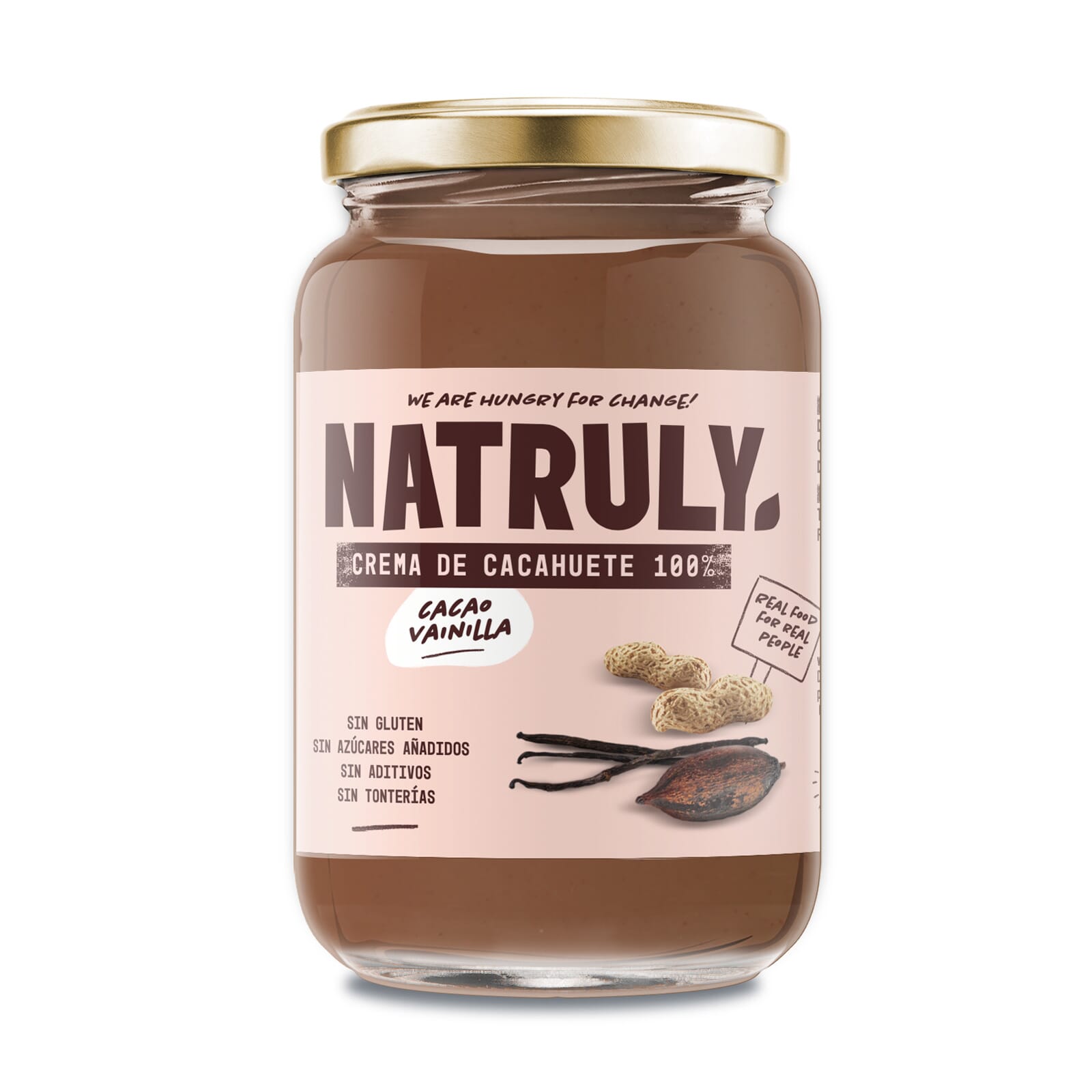 Crema De Cacahuete Cacao Y Vainilla 500g