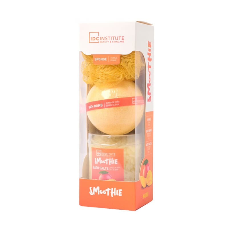 Smoothie Mango Set Sali al Mango 200 g + Bomba da Bagno + Spugna