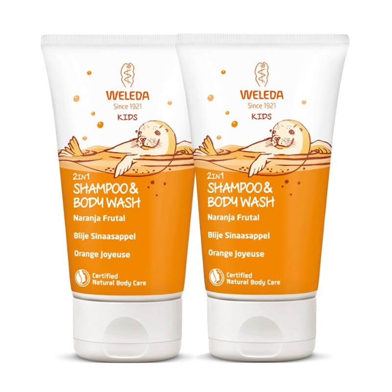 2 En 1 Champú Y Gel Kids Naranja Frutal Duplo 150 ml 2 Uds