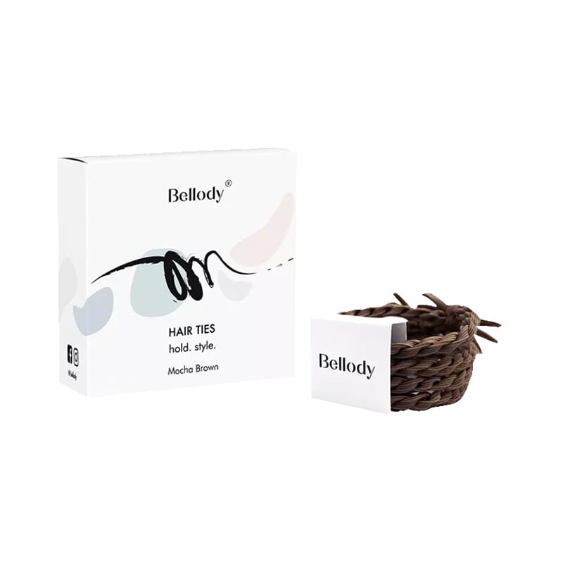 Original Hair Ties #Mocha Brown 4 Uds