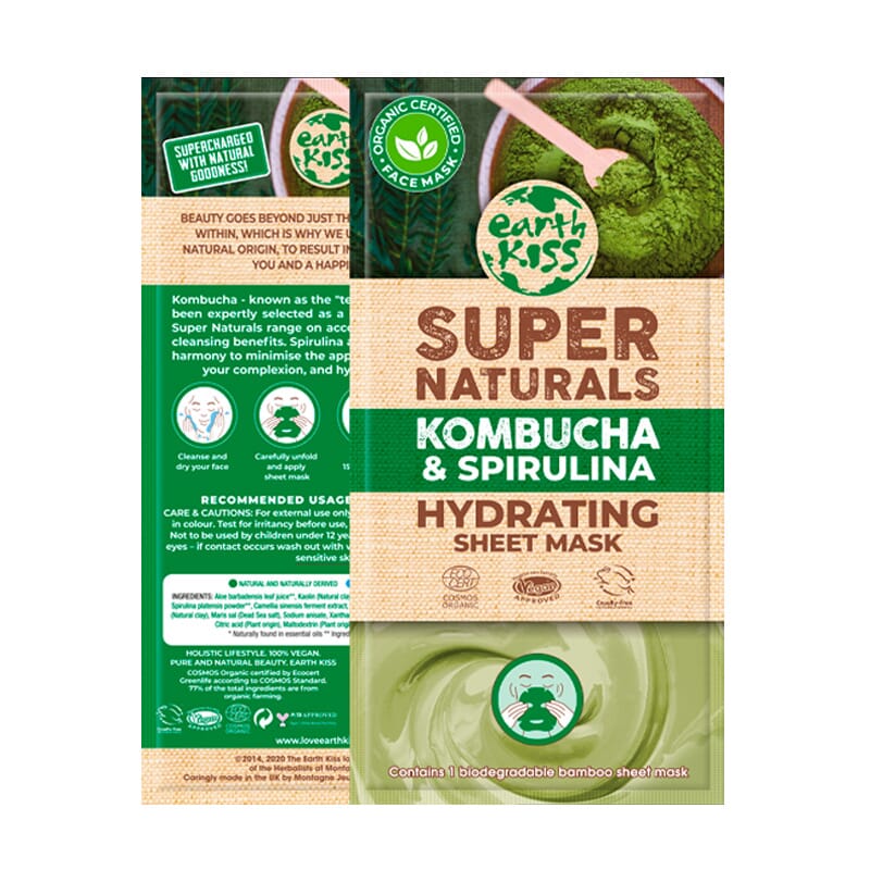 Super Naturals Kombucha & Spirulina Clay Sheet Mask