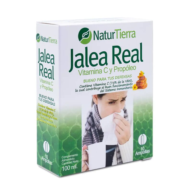 Geleia Real Com vitamina C E Própolis 10 Ampolas