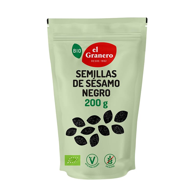 Semillas De Sésamo Negro Bio 200g