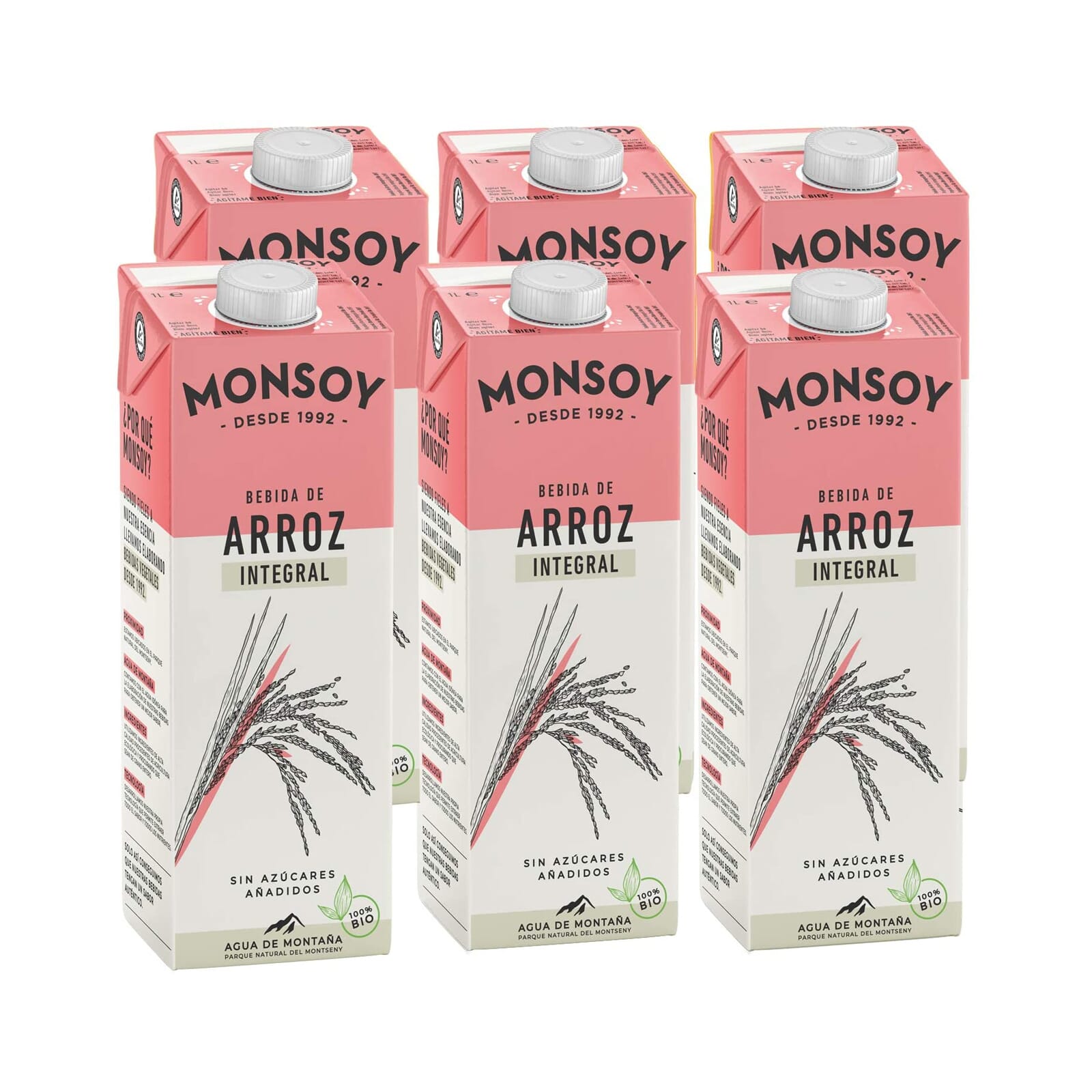 Bebida De Arroz Integral Bio 6 Unds 1 L