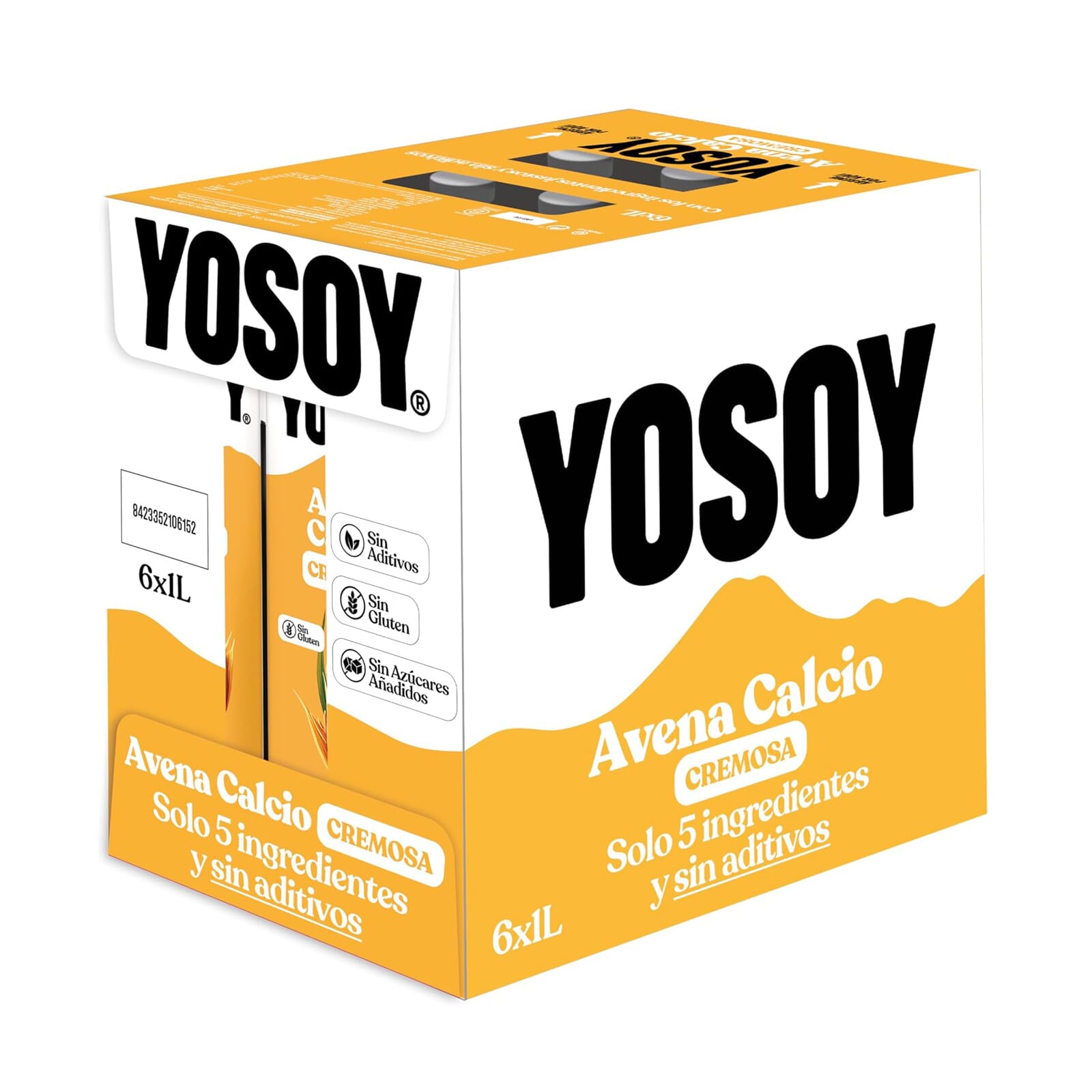 Bebida De Avena Calcio Cremosa 6 Uds1 1 L