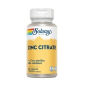 Zinc Citrate + Semillas De Calabaza 60 VCaps de Solaray