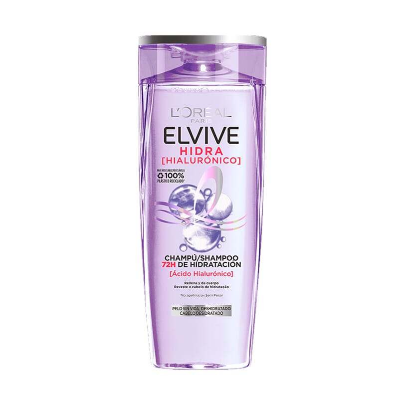 Elvive Hidra Hialurónico Champú 72H Hidratación 370 ml