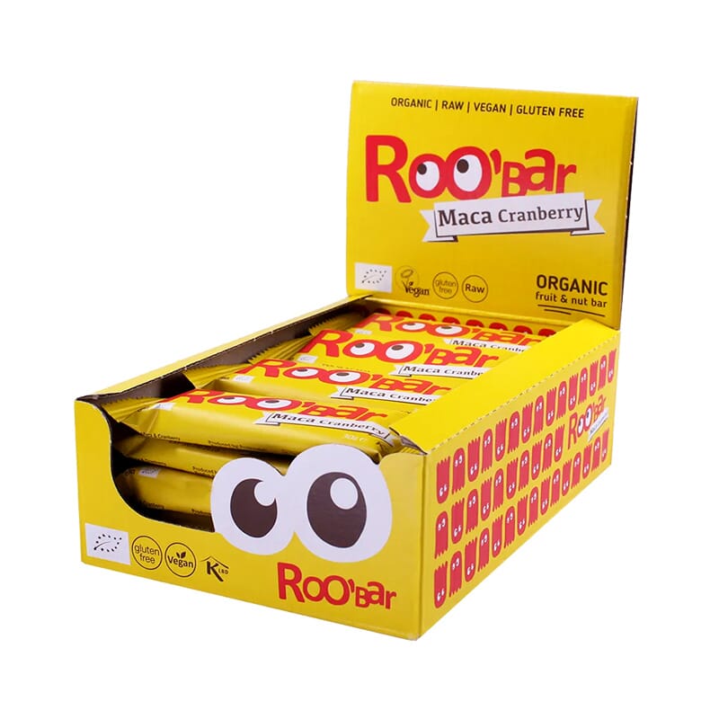 Roo’Bar Maca Cranberries 20 St 30g