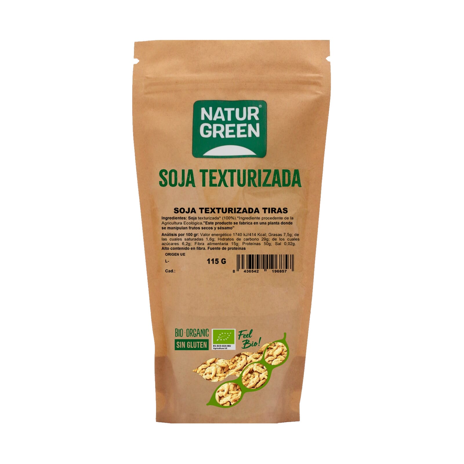 Soja Texturizada Tiras Bio 115g