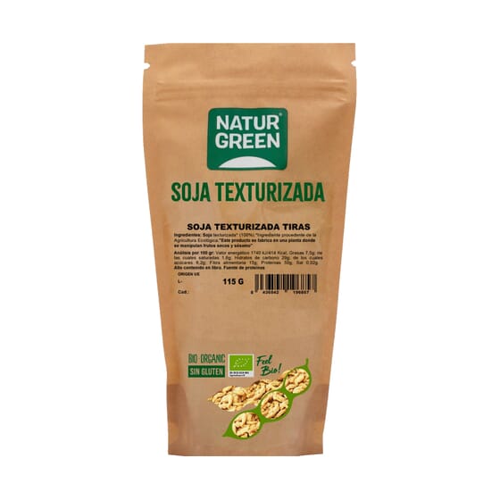 Soja Texturizada Tiras Bio 115g da NaturGreen