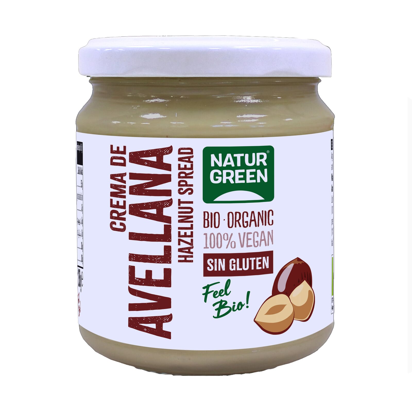Crema De Avellanas 100% Bio 250g