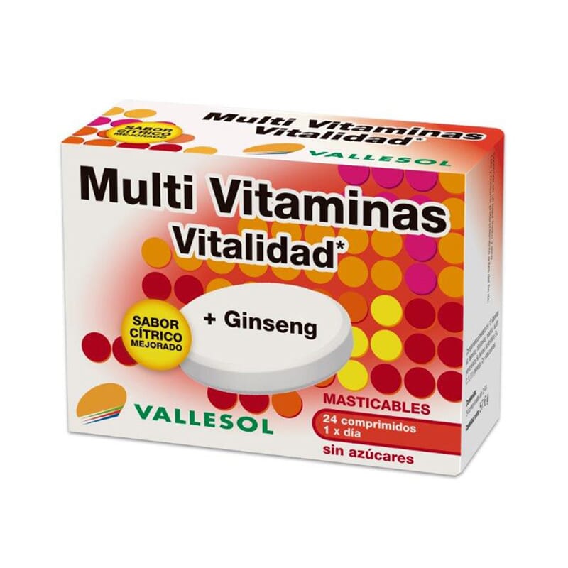 MultiVitaminas Vitalidad + Ginseng 24 Caps