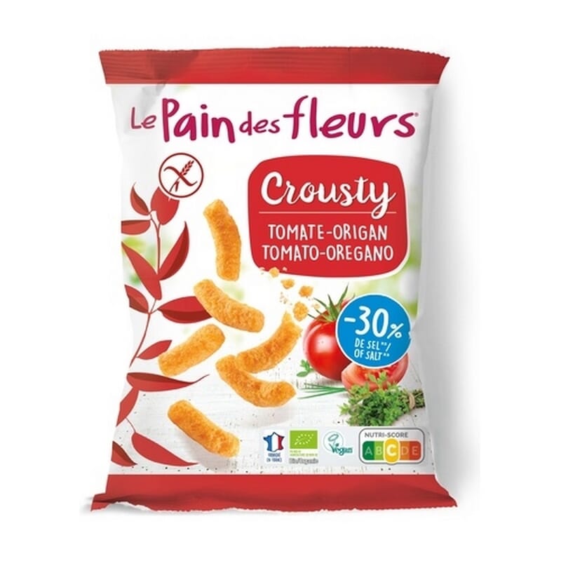 Ganchitos Crousty Tomate y Orégano Eco 75g