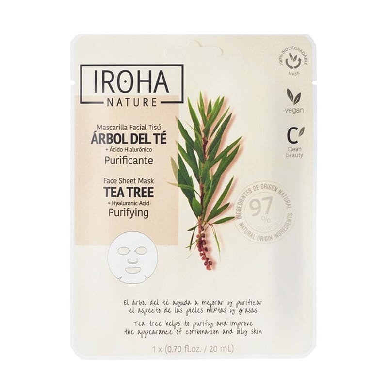 Mascarilla Facial Purificante Árbol Del Té Ácido Hialurónico