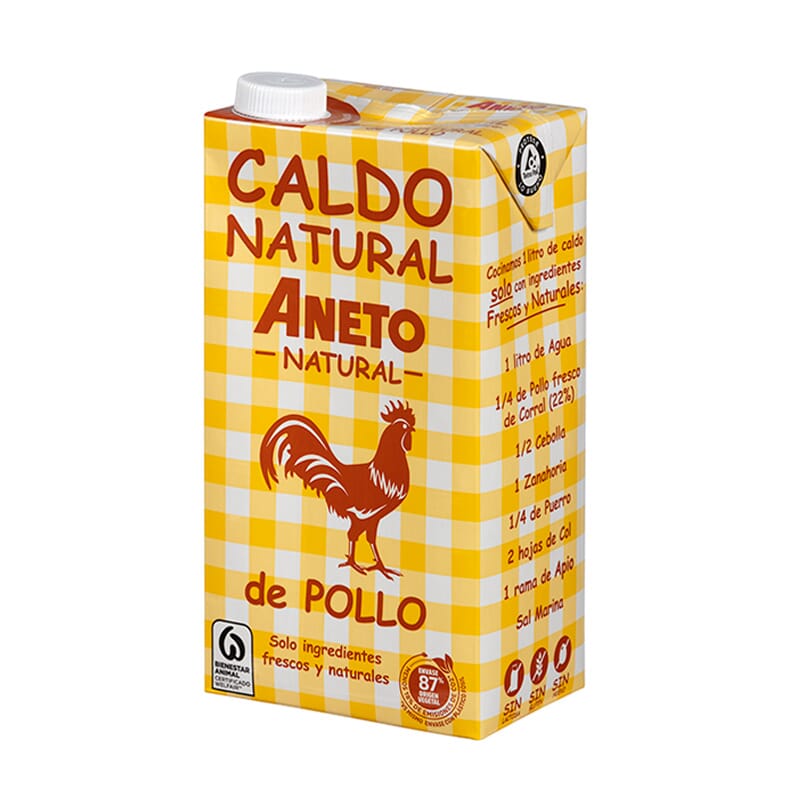 Caldo Natural De Pollo 1 L