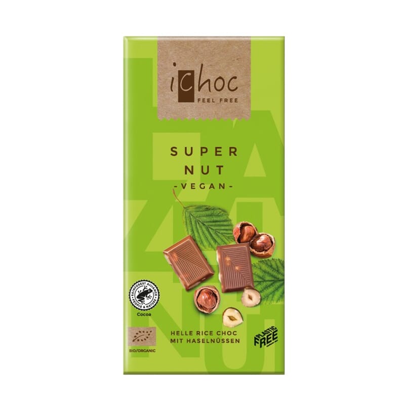 Chocolate Vegano Con Avellanas Bio 80g