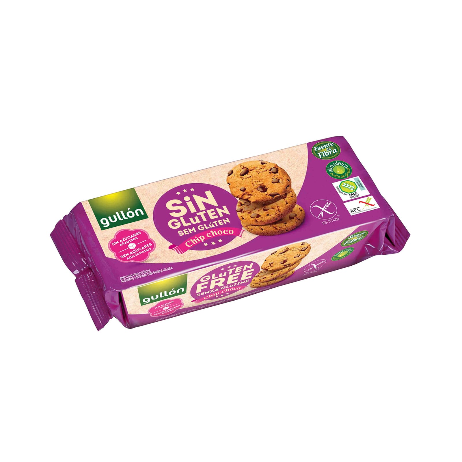 Cookies Chips Chocolate Sin Gluten Sin Azucares Añadidos 130g