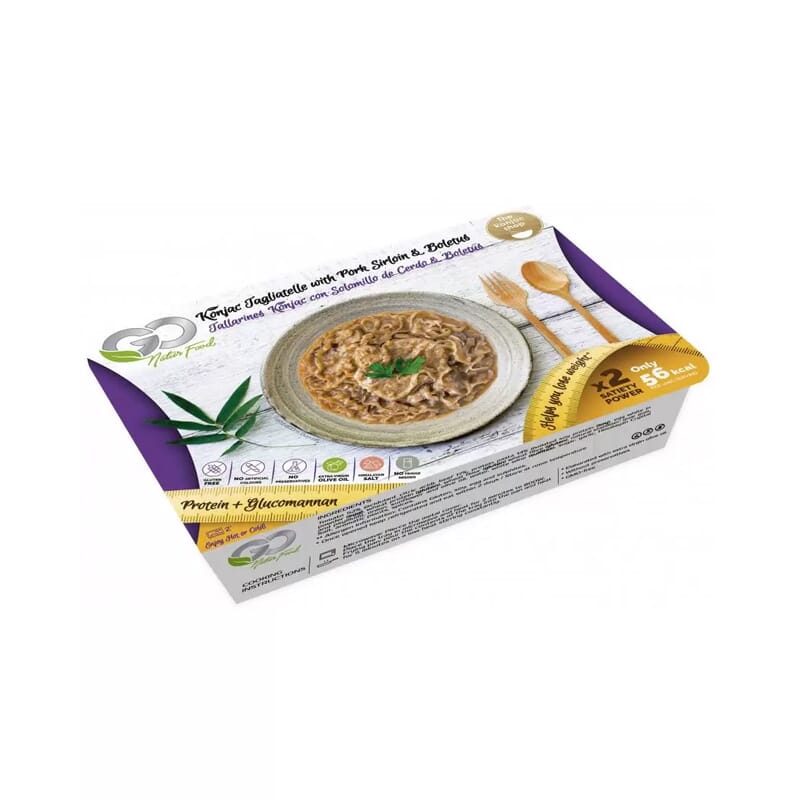 Tallarines Konjac Con Solomillo De Cerdo Y Boletus  250g