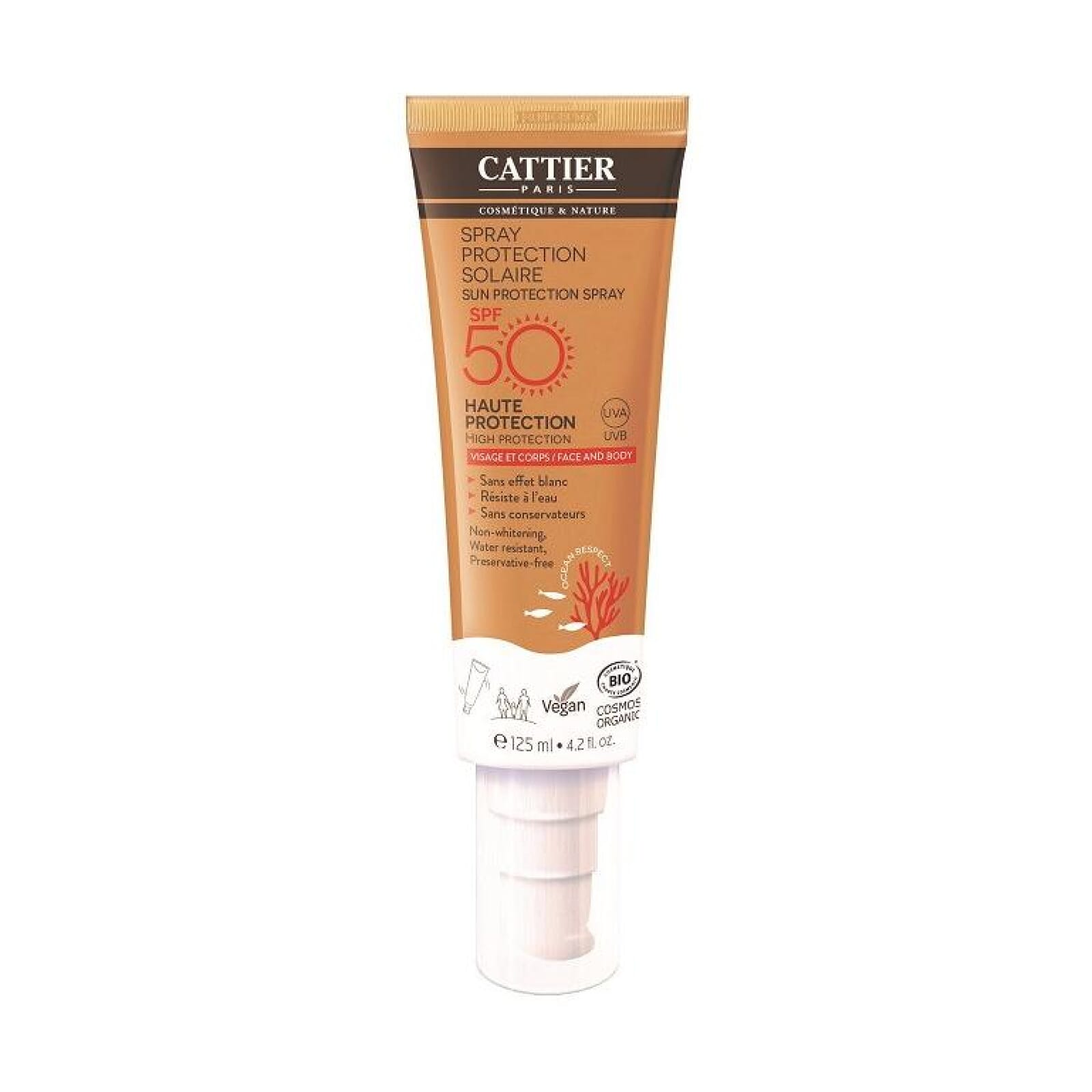 Spray Protección Solar Cara Y Cuerpo SPF50 Bio 125 ml